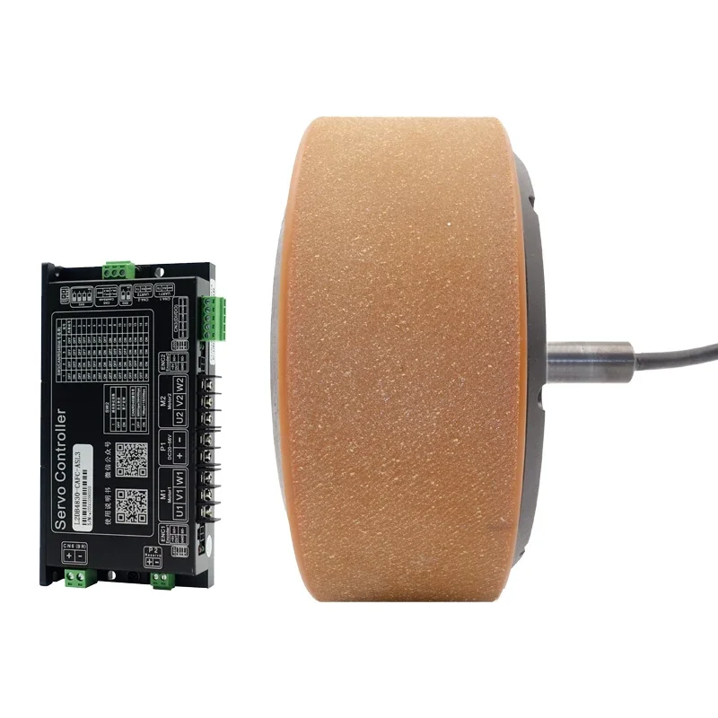2026200RPM Brushless Electric Wheel Dc Servo Hub Motor AGV Low Noise 6.5inch 150kg Load 4096 Magnetic Permanent Magnet