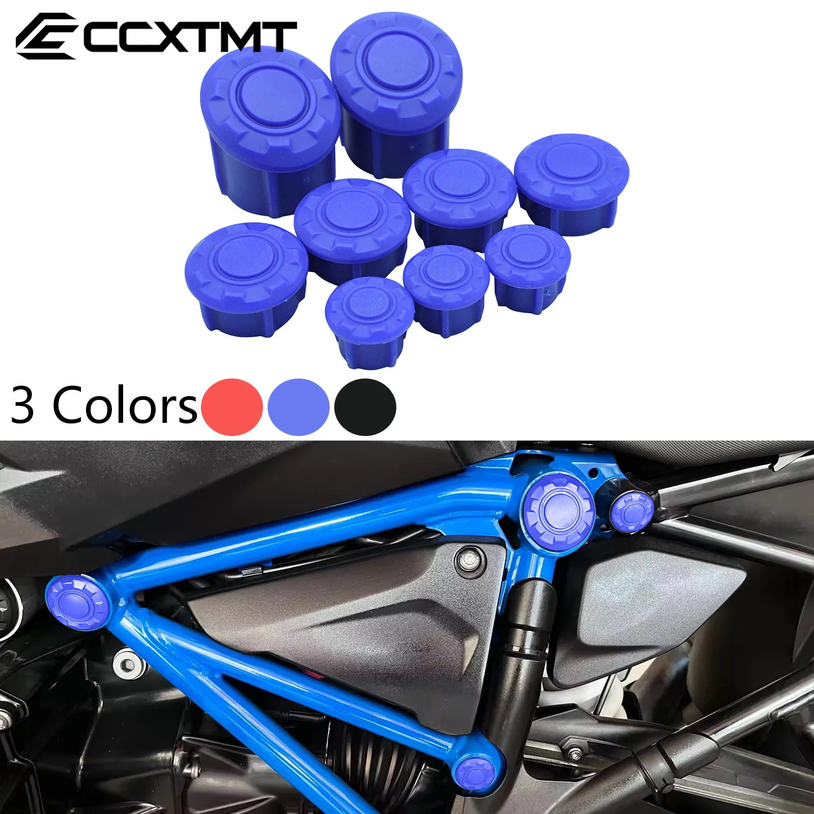 9 PCS For BMW R 1200 GS LC Adventure R 1250 GS Adventure R1200GS LC R1250GS 2014-2024 2023 Motorcycle Frame Hole Cover Caps Plug