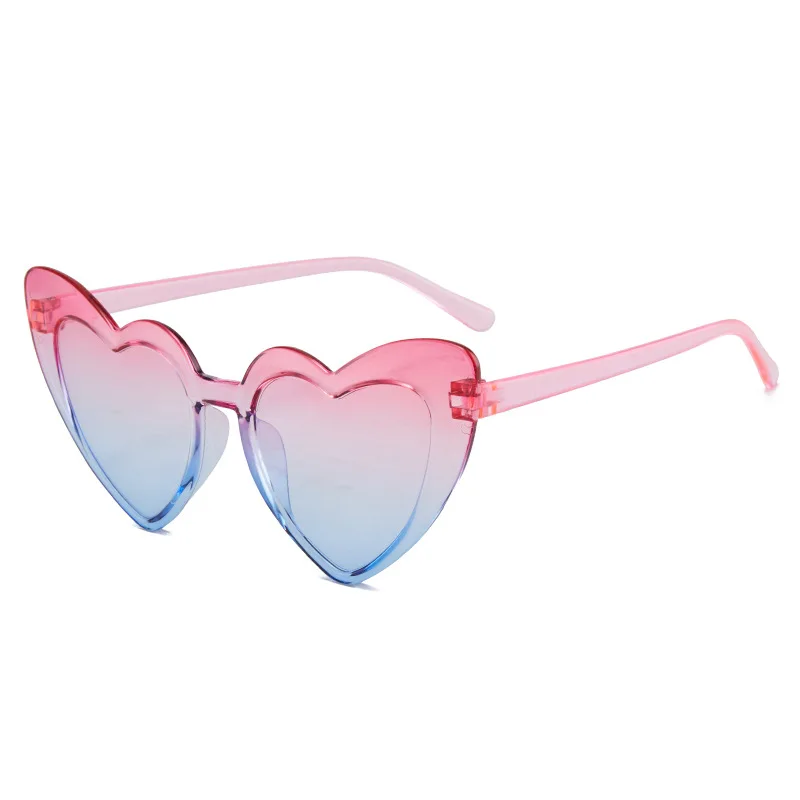 الحب على شكل قلب النظارات الشمسية النساء إطار كبير أزياء لطيف مثير الرجعية القط العين خمر نظارات شمسية UV400 حماية للجنسين النظارات