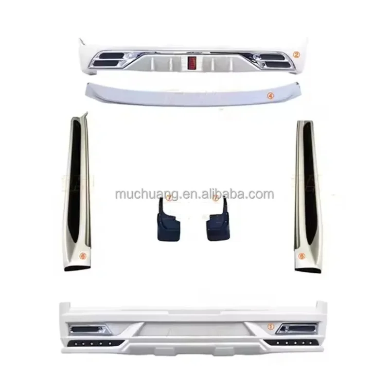 

TDCMY WD Style Car Body Kit Front and Rear Bumper for Toy-ota Landcruiser LC200 2016-2020