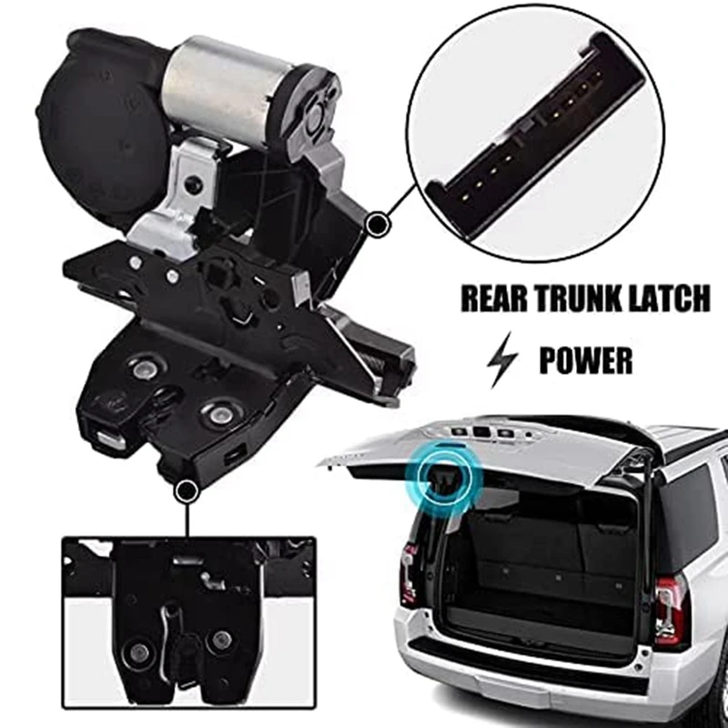 

Rear Tailgate Lock Latch For 2015-2018 Escalade Equinox Suburban Tahoe XT5 GMC Yukon 13519125 13527320