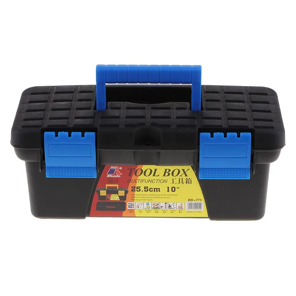 Multipurpose Portable Tool Box Organizer Storage Case, with Removable Tray