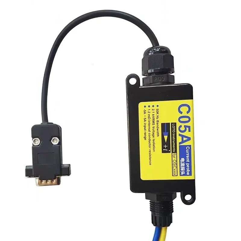 C05A C20A C30A DC Current Oscilloscope Probe Sensor 1.2KV Isolation Protection 50K Bandwidth Resistance 1.2mΩ 5A 20A 30A LOTO