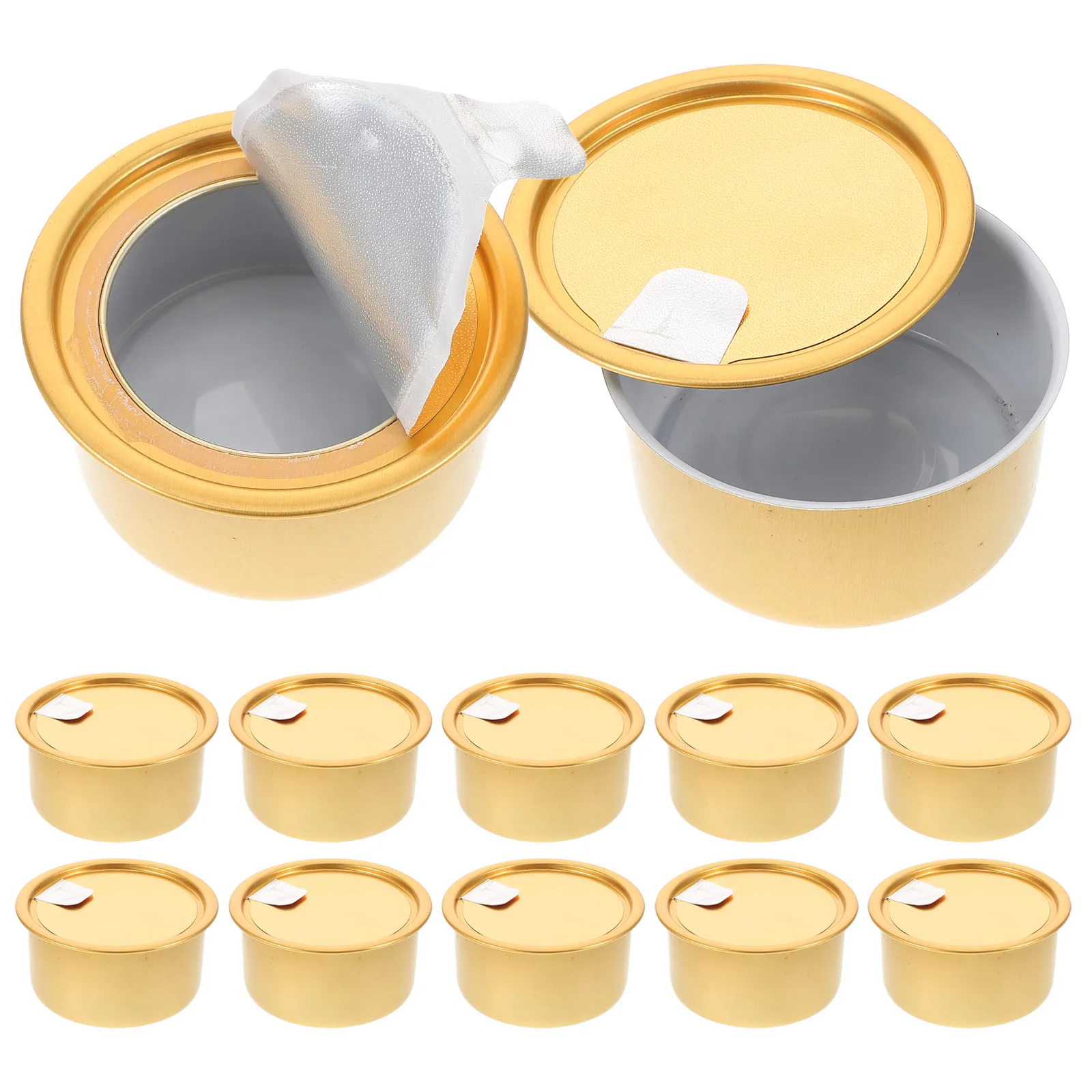 

12pcs Aluminum Cans 100ml Airtight Cake Dog Food Storage Containers MultiUse Empty Food Cans Pet Tins Cookie Tin
