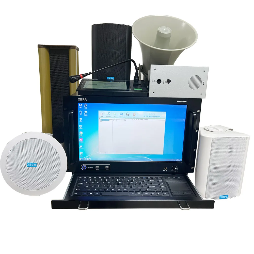 SIP Audio System Sip Phone SIP Microphone Speaker Amplifier Full Product Application in Government School Mosque