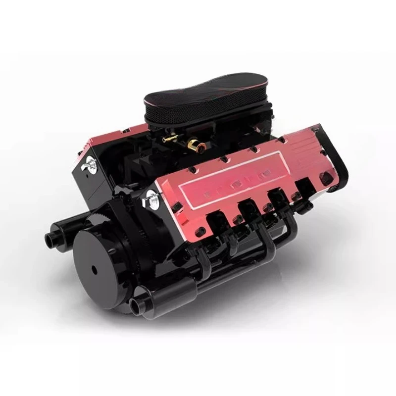 

V-shaped eight-cylinder engine, can be DIY assembled RC modified car model