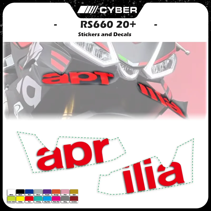 

RS660 2020 2021 2022 2023 2024 Fixed Wing Sticker For Aprilia RS660 2020-2024 Flags for Wings Winglet Flank Sticker Decal LOGO