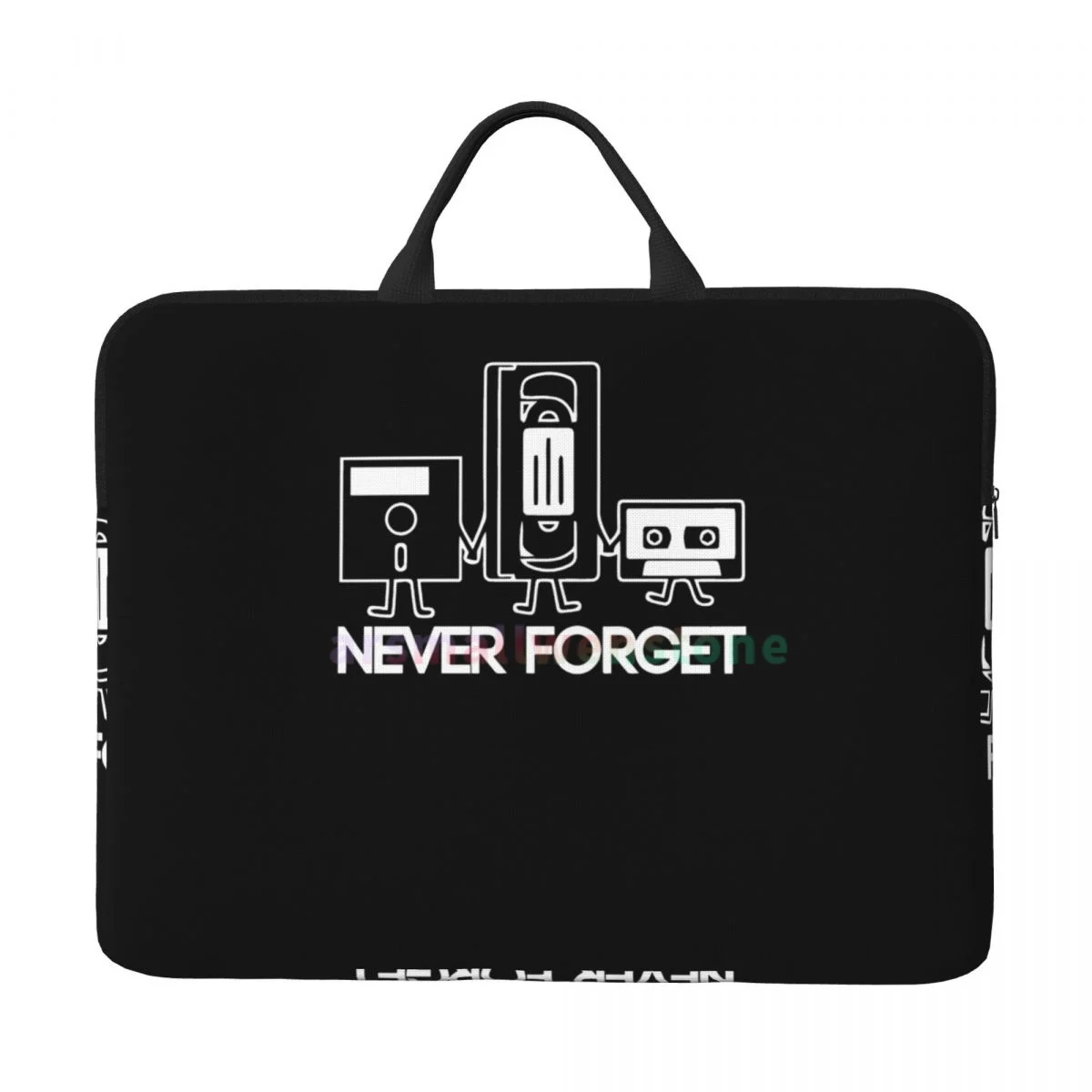 Never Forget Sarcastic Graphic Music Funny Printed Laptop Bag Computer Bag Office Business Travel 14 Inch Water Resistant Large