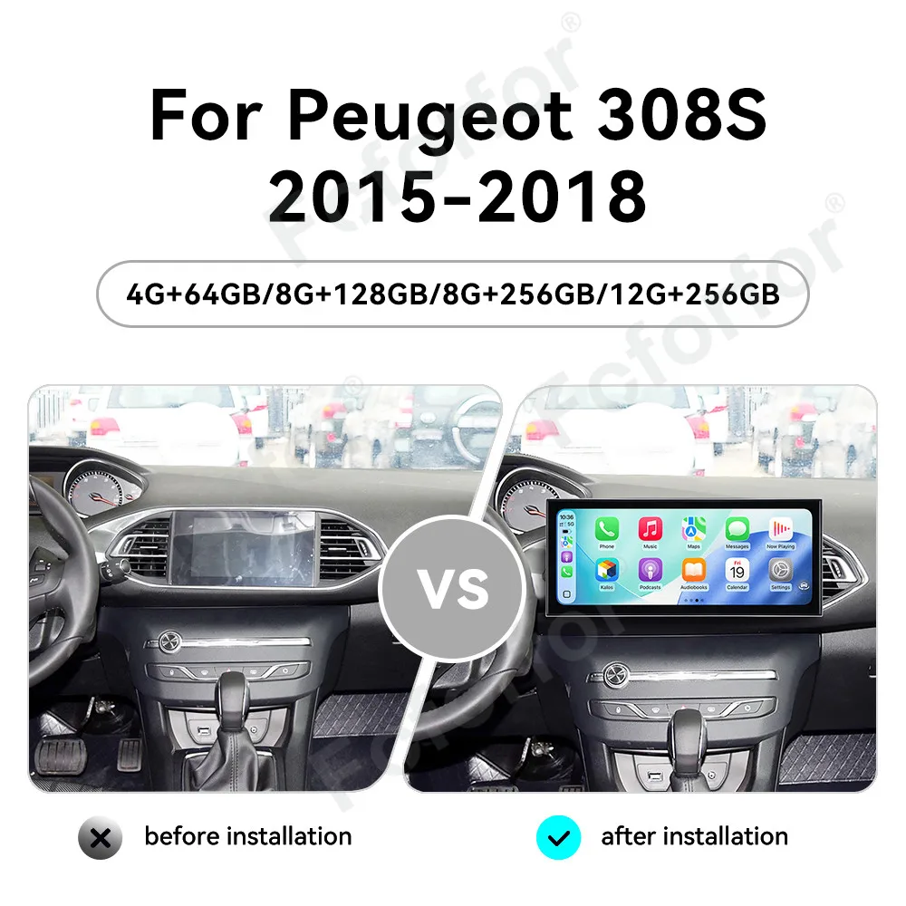 

Car Media 15.8 Inch Android 15 HD Touch Screen For Peugeot 308S 2015-2018 Wireless CarPlay GPS Navigation DSP Radio Audio Stereo