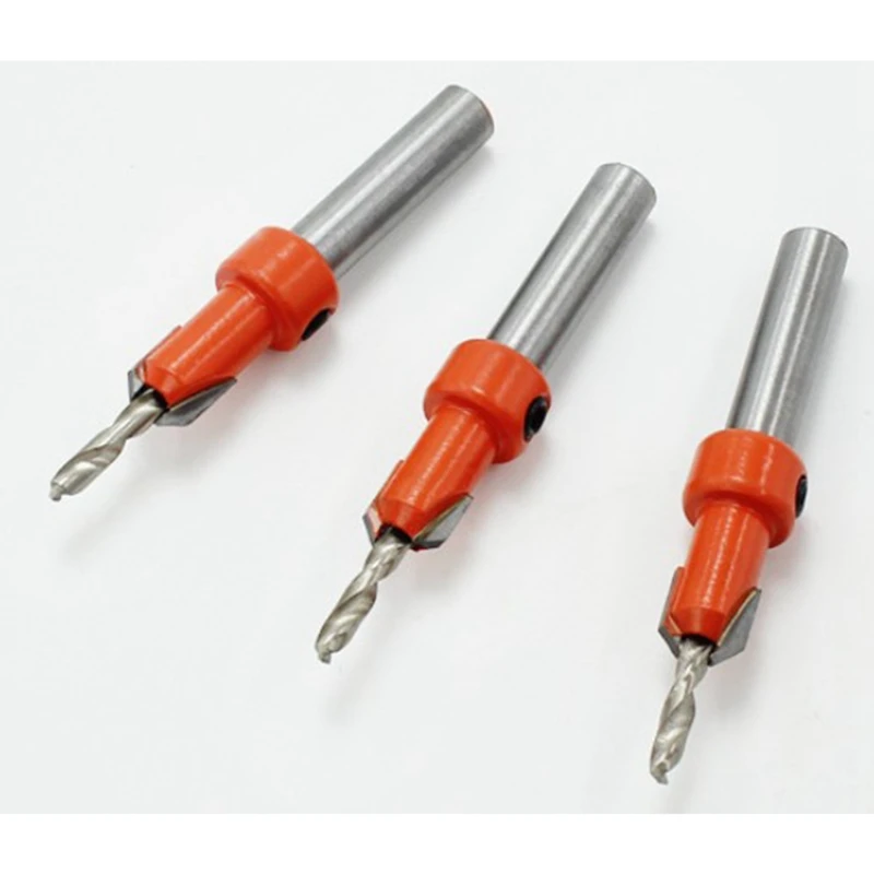 Imagem -04 - Countersink Drill Bit Grupo Madeira Buraco Broca Router Bit Madeira Trabalhando Pia Contador Cortador de Parafuso mm Shank Pcs