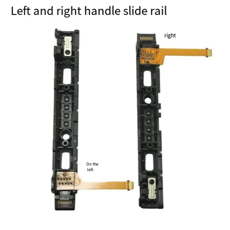 Replacement Part Right And Left Slide Rail With Flex Cable Fix Part For Nintendo Switch Console NS Rebuild Track