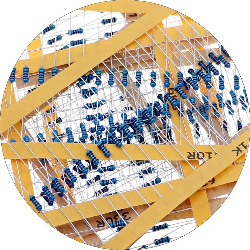 600 pièces/ensemble 30 types 1/4W résistance 1% paquet de résistances à Film métallique Kit assorti 1K 10K 100K 220ohm 1M résistances