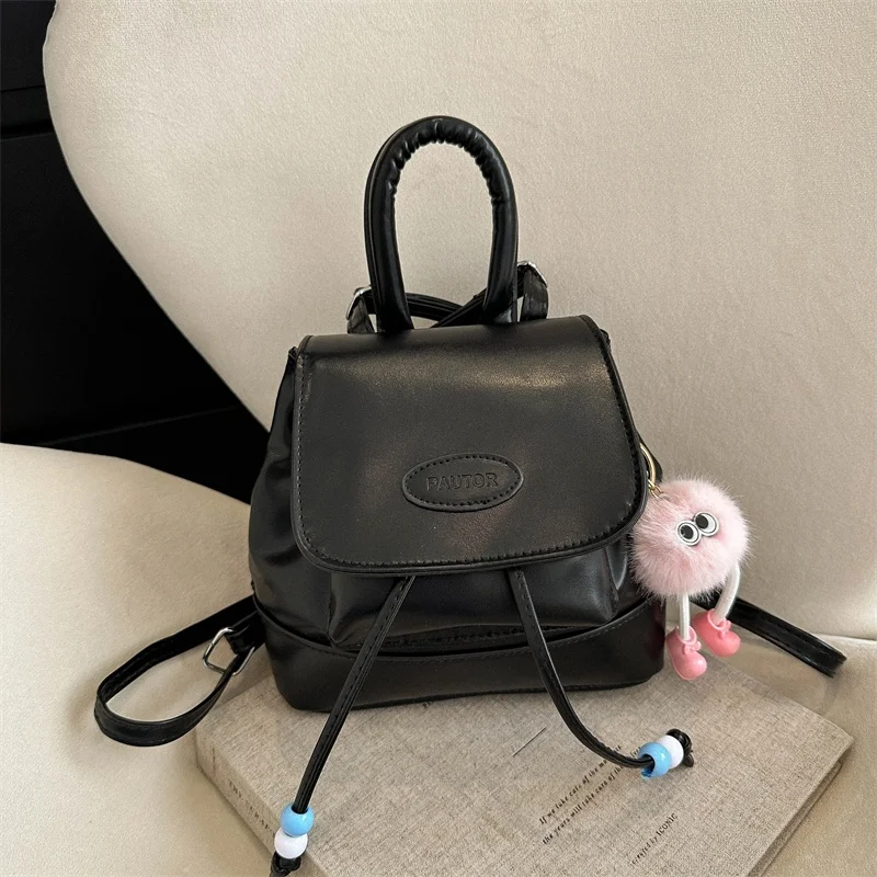 حقيبة ظهر عصرية بتصميم رجعي للتنقل اليومي، موديل 2023 الجديد، متعددة الاستخدامات على الطراز الكوري، حقيبة كتف واحدة من الجلد ...