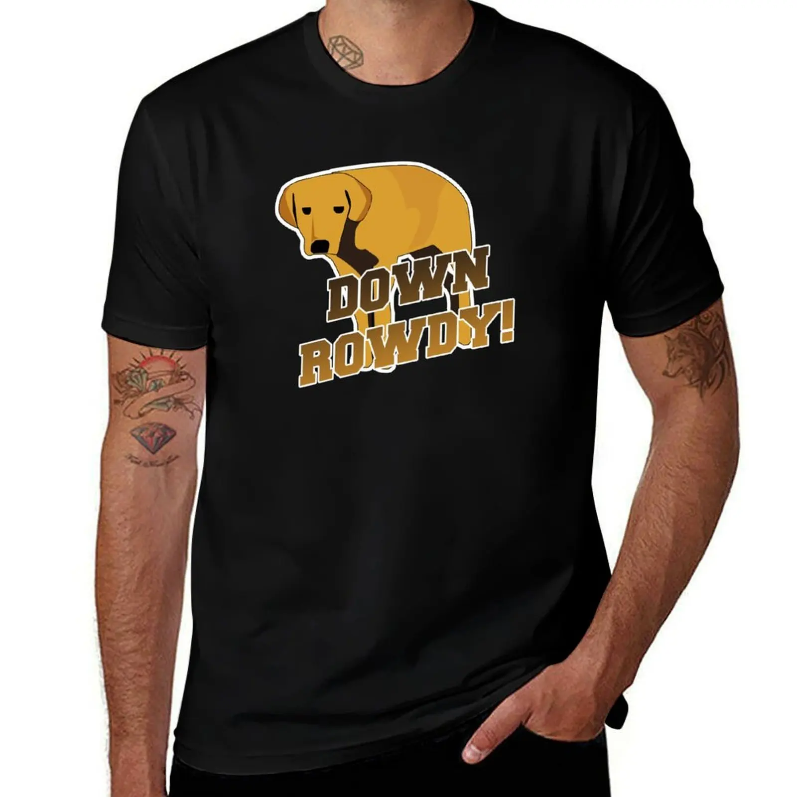 Down Rowdy the Dog T-Shirt man graphic t shirt man t shirt summer t shirt personalised T-shirt