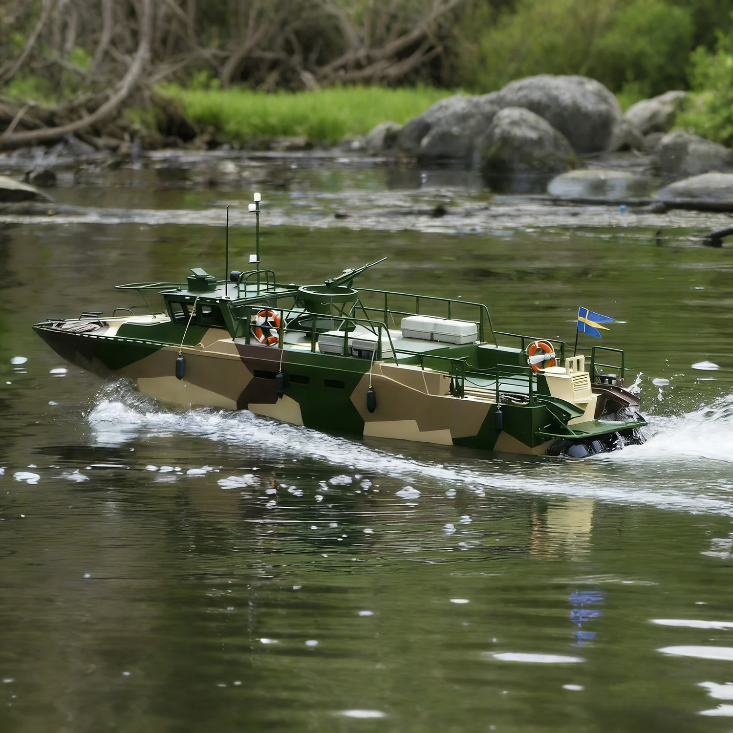 

Радиоуправляемый катер CB90 Attack 70 см, 3D-печатная модель, набор для сборки, игрушка-корабль