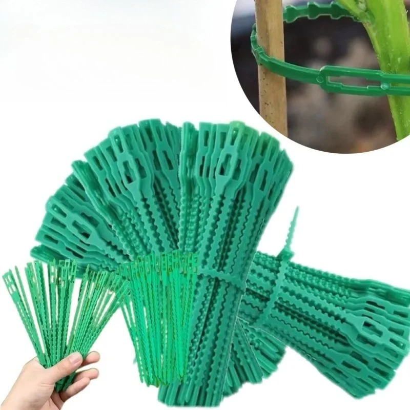 

30/50 шт. регулируемых подвязок для растений 17 см, многоразовые, гибкие, для вьющихся растений, томатов, деревьев, бережные к стеблям, садовые поддерживающие ремни