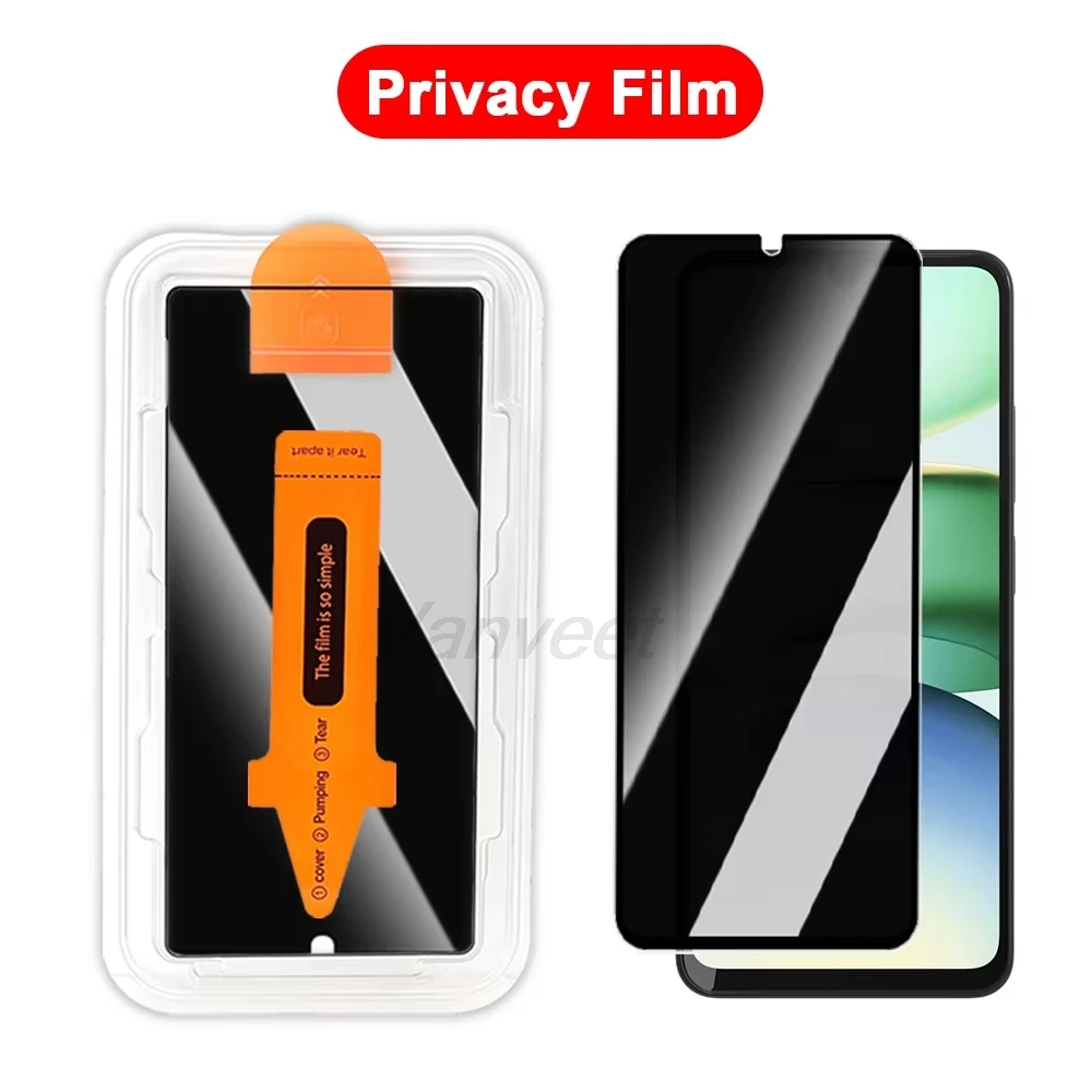 

1-3PCS Easy Intalling Screen Protector For iPhone 16 Pro Max 17 Pro Max 17 16 15 13 12 14 Plus 11 XS Air Privacy Tempered Glass