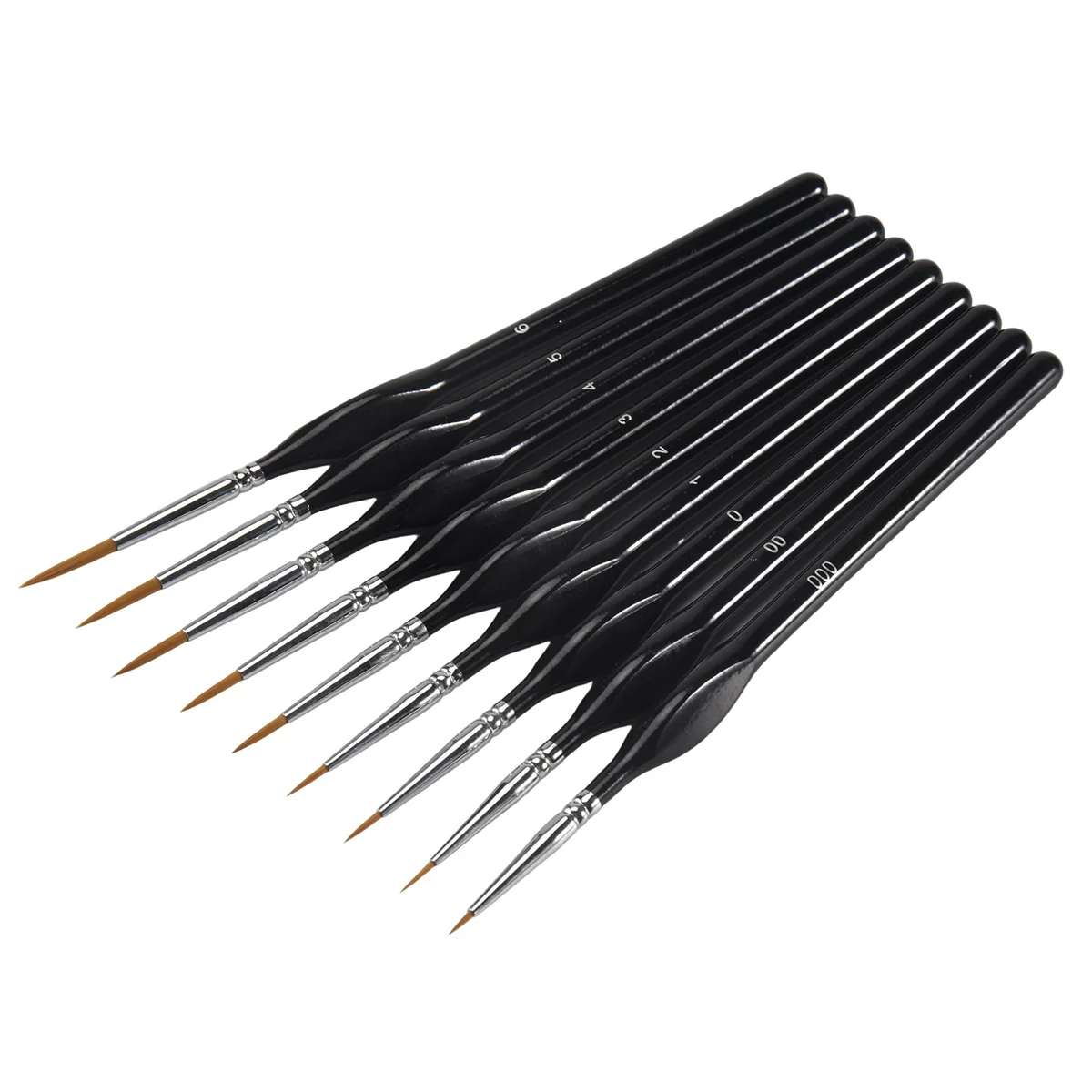 KEKA Detail Paint Brushes Set 9Pcs Miniature Brushes,Suitable for Acrylic Painting, Oil, Watercolor, Paint By Numbers