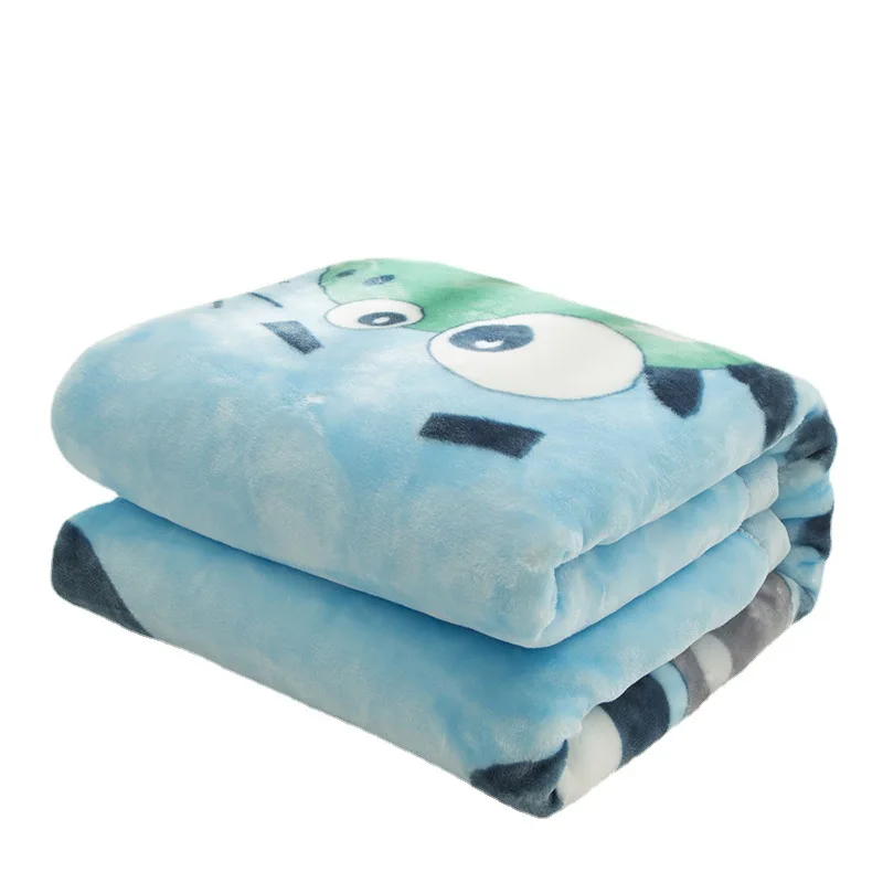 Coral Fleece Weighted Blanket  Kids Bedspread Blanket Cartoon Fleece Throw Blanket Newborn Winter Receiving Blanket 100x130cm