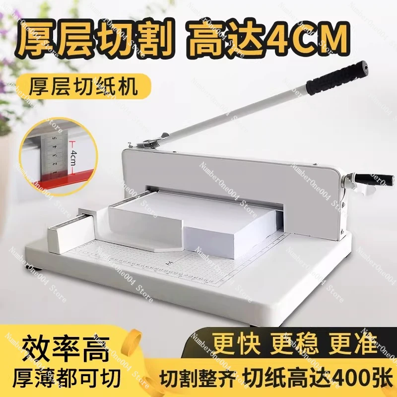 Heavy Duty Paper Cutter 4 Inch 400 Sheets Manual Thick Paper Trimmer for A4 Books Photos Cardstock