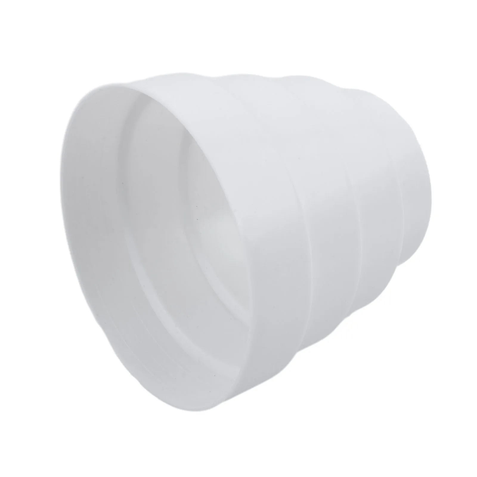 Extractor Fan Pipe Connector and Multi Reducer for Air Ducts ABS Design Supporting Multiple Sizes from 80mm to 160mm