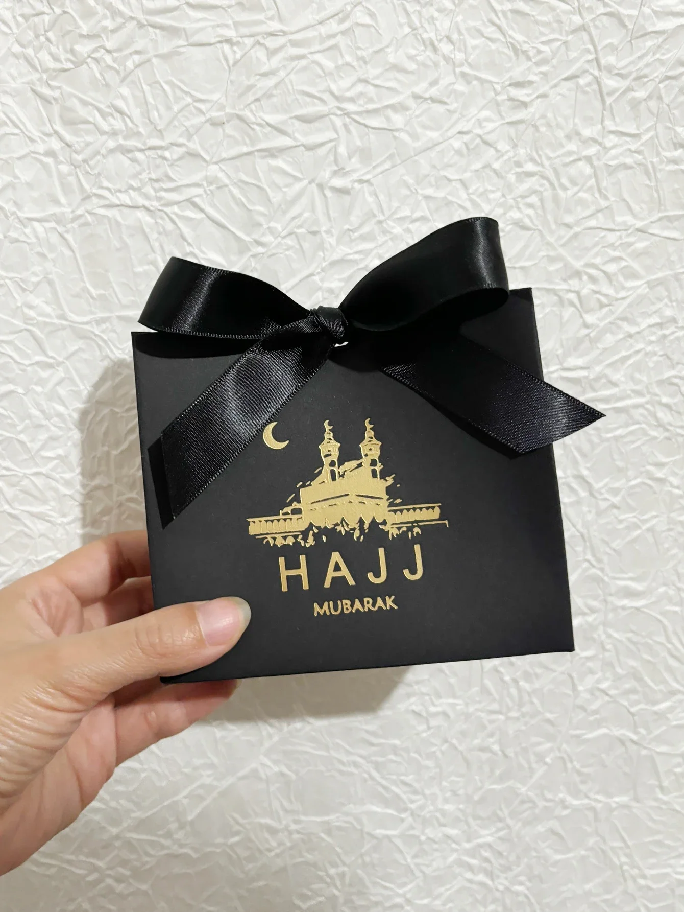 Hajj Mubarak Candy Box Cookie Gift Bag Boxes | Muslim Islamic Ramadan Kareem Iftar Party | Happy Eid Al-Adha Festival Decoration