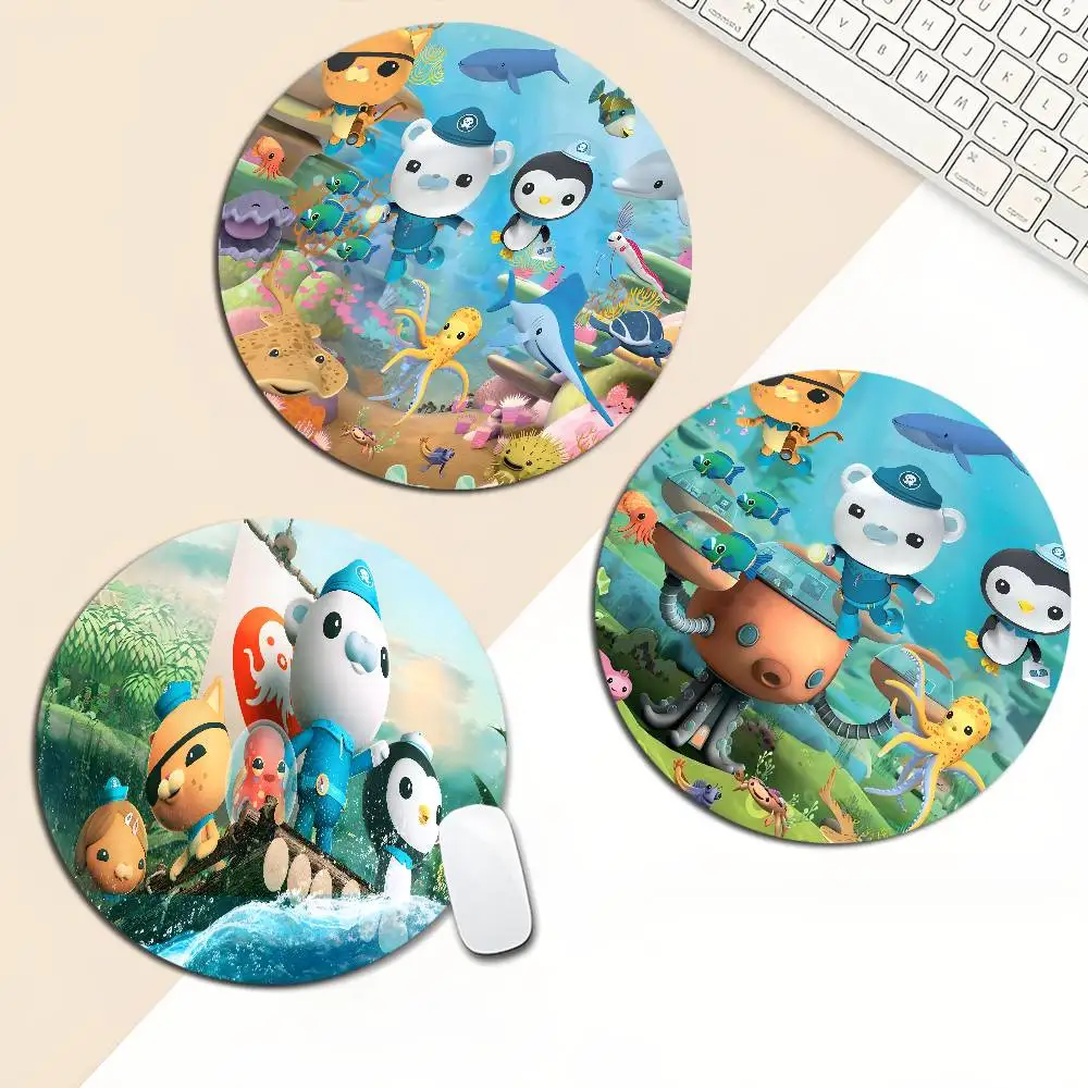 

Новый круглый настольный коврик с героями мультфильмов «Октонавты», кавайные игровые аксессуары, студенческий блокнот для письма, коврик для мыши для ПК, ковер для мыши