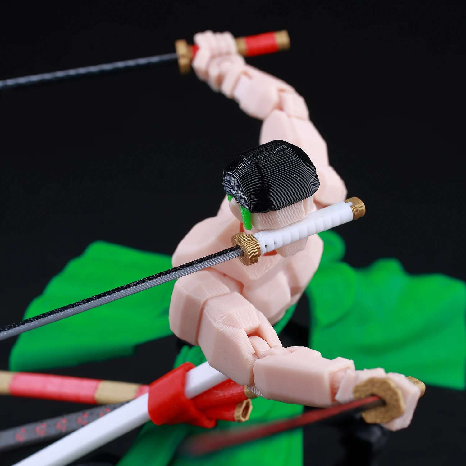 9L 3D Printed One Piece Roronoa Zoro Lucky Dummy 13 Movable