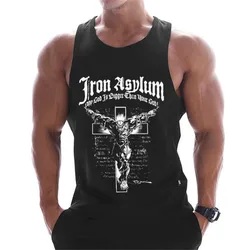 New gyms clothing cotton muscle bodybuilding tank top bodybuilder mens ropa hombre tops singlet erkek sleeveless singlet men