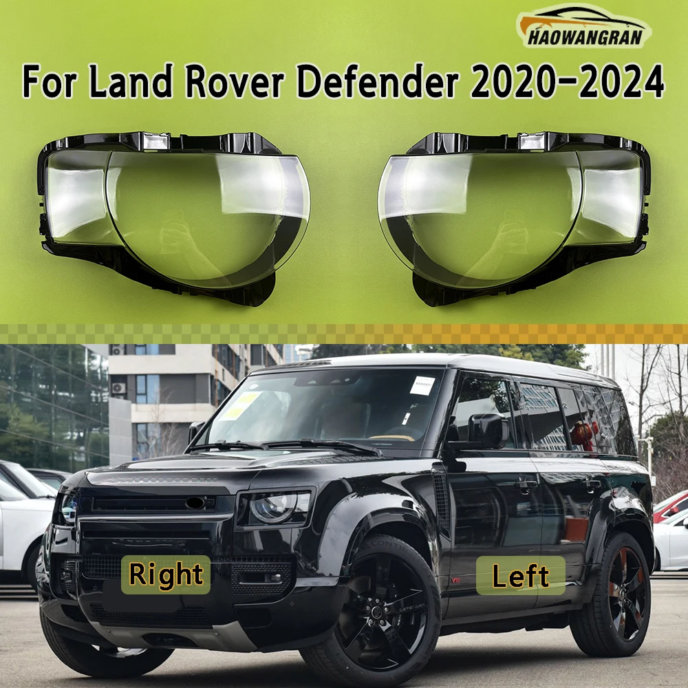 

For Land Rover Defender 2020 2021 2022 2023 2024 Front Headlamp Cover Headlight Shell Lampshade Plexiglass Replace Original Lens