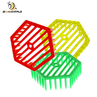 10PCS Queen Reducer Plastic Large Space Press Against In Comb Catcher Trap Isolate Cage Apis Mellifera Gap 4.3mm Apiculture