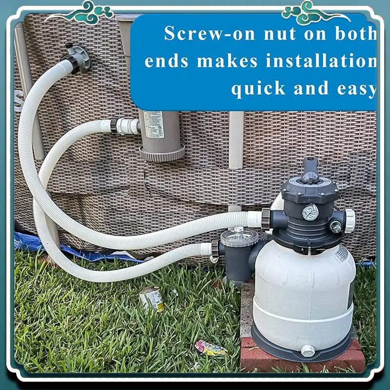 

Reliable 1.5Indiameter Pool Pump Hoses Adapter For Above Ground Pools-59In Long Pool Hoses For Intex Filter Pump&Saltwater Syste