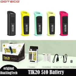 DOTECO Tik20 Battery 400mAh Doteco 510 Battery 1.8v-4.2V Voltage OLED Display Screen Type-C Charging Electronic Cigarettes Mod