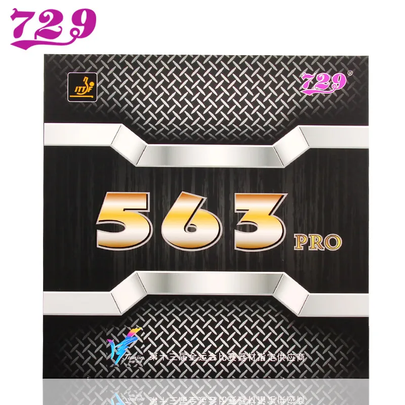 729 Friendship New 563 PRO (563 Provincial, Pips-out Special) Table Tennis Rubber Ping Pong Sponge Attack Raw rubber cover