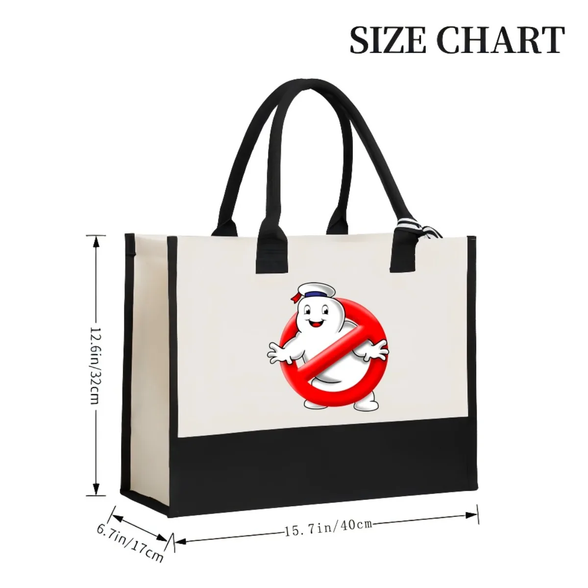 البقاء Puft الخطمي رجل busters فيلم 2026 جديد وصول موضة عملية واسعة قابلة لإعادة الاستخدام حمل حقيبة نمط طباعة 2 لهجة H