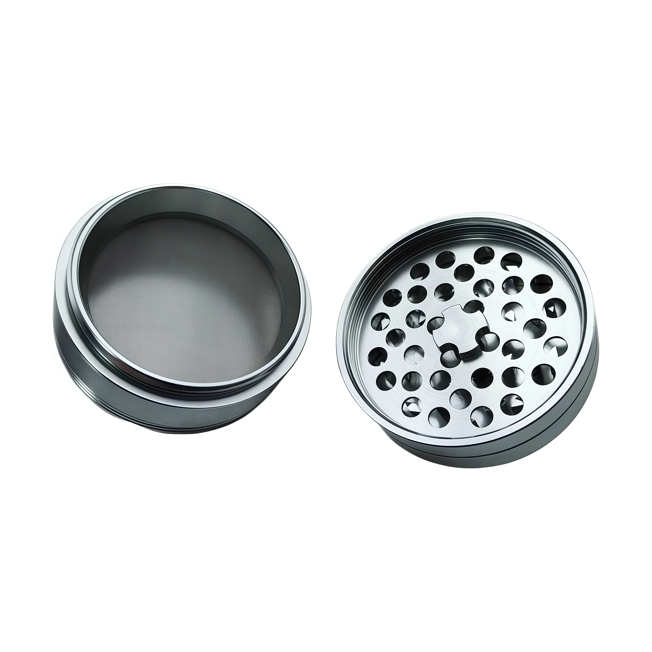 4-Layer Rainbow Tobacco Grinder - 15 Colors （ 55mm) | Aerospace Aluminum W/ Pollen Catcher,The Most Suitable image 4