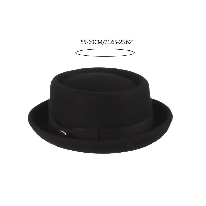 39BD Leichter Gentleman-Derby-Hut, Karneval, weicher Trilby-Hut für Maskerade-Party – Detail 6