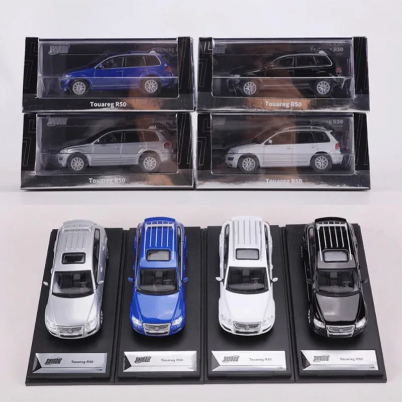 Shadow escala 1:64 touareg r50 simulação liga modelo de carro exibição estática brinquedo colecionável presente ornamento lembrança decoração