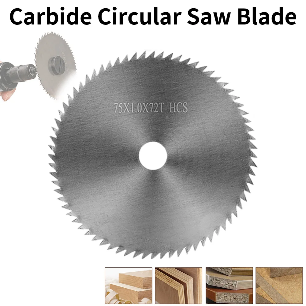 75mm Carbide Saw Blade Mini Cutting Disc Wood Plastic Cutting Rotary Tool For Angle Grinder