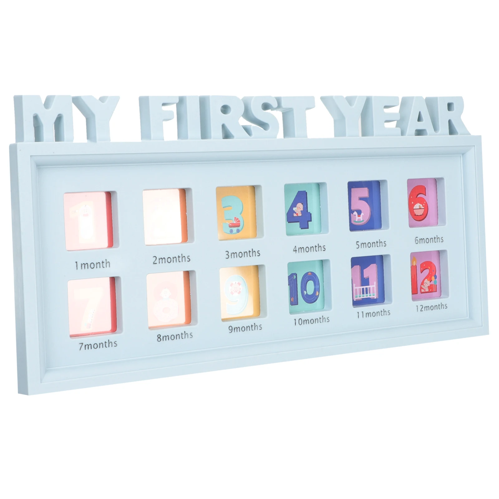

Baby First Year Photo Frame Newborn Commemorative Picture Frames Growing up Growth Birth