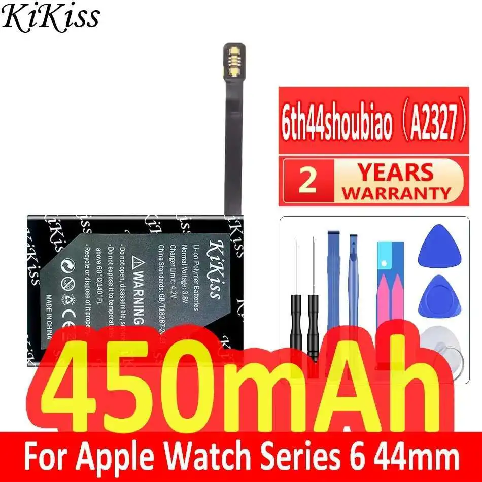 

Аккумулятор KiKiss 450 мАч 6th для Apple Series 6 Series 6 Watch S6 44 мм A2327