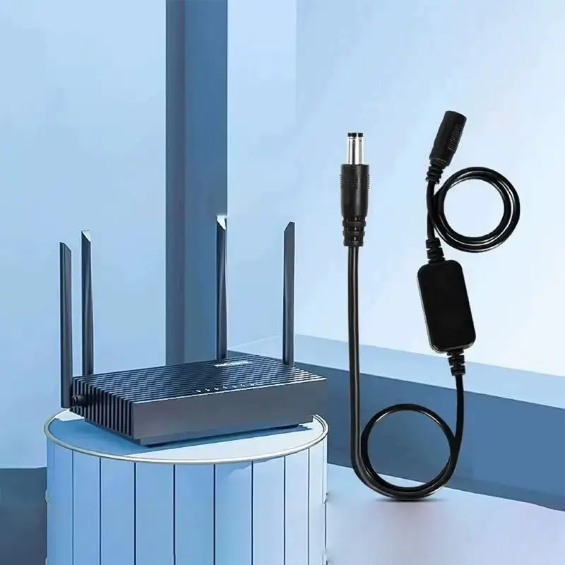 60CM 24H Automatic Power Off Router Rebooter DC 5V 15V WiFi Reset Device for Continuous Internet Connectivity Home Office