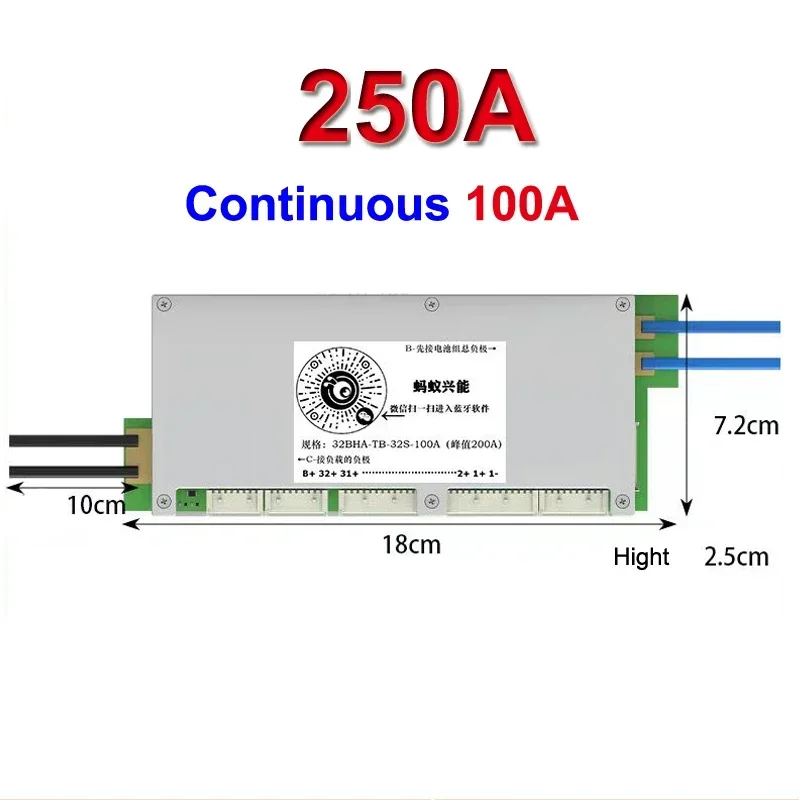Ant Smart BMS Bluetooth Balance Protection Board Li-Ion LiFePo4 LTO 18650 Battery 14S 16S 24S 200A 300A 400A 500A 48V 60V