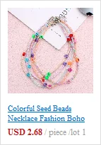 Einfache Rocailles Strang Halsband Mode Koreanische Kragen Charme Bunte Handgemachte Böhmen Halskette Frauen Strand Weibliche Schmuck – Detail 23