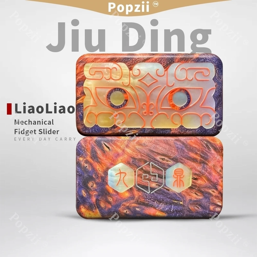 LiaoLiao JIUDING EDC Mecánico Multi Orbit Push Slider Fidgeting juguetes Oficina Aparatos para aliviar el estrés Adultos Juguete para aliviar el estrés