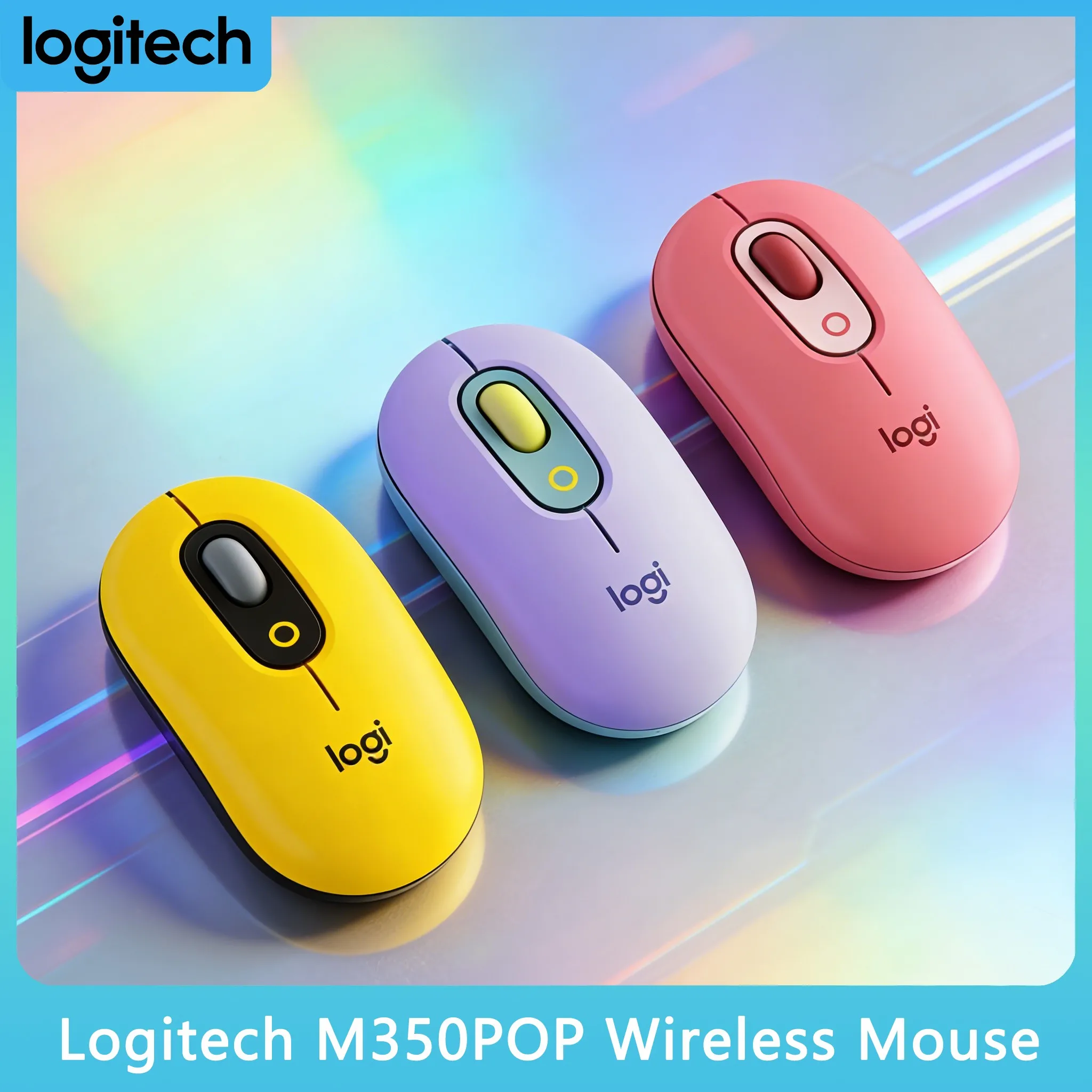 

Logitech M350 POP/M350/G304/G305/M650/M650L/M750 Slim Mouse Ambidextrous Design USB Nano Receiver 1000 DPI Lightweight