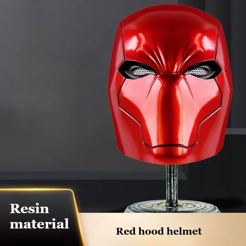 

Red Hood Helmet Cosplay Superhero Mask for Man Helmets Resin Halloween Masks Carnival Masquerade Costume for Adult Face Masks