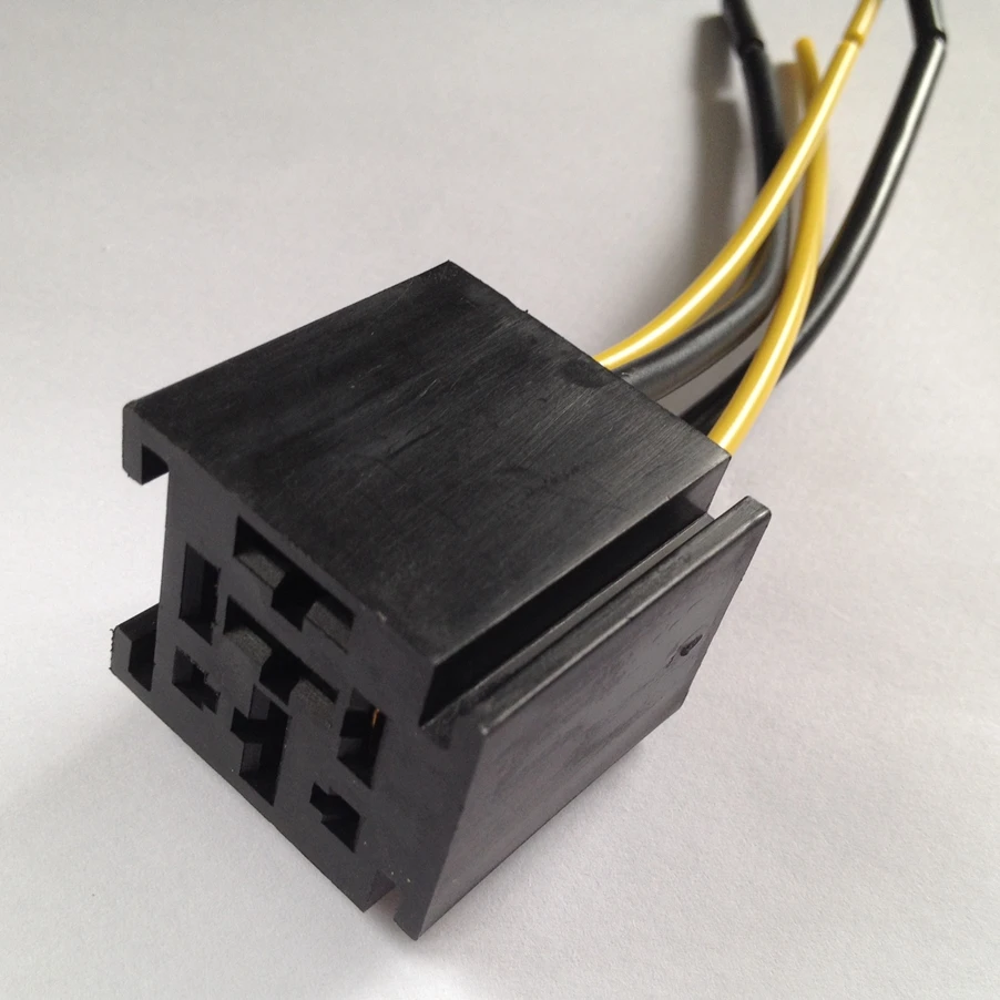 Fabrikanten 80A Auto Relais Socket/Brede Voet Relais Socket/Hoge Stroom Socket/4-Pin Socket