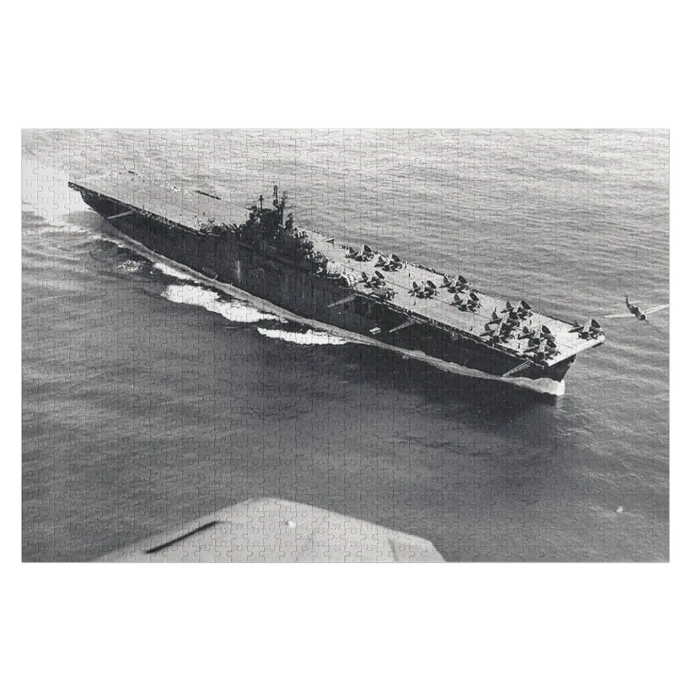 USS YORKTOWN (CV-10) SHIP'S STORE Jigsaw Puzzle Custom Wooden Gift Wooden Adults With Personalized Photo Wood Adults Puzzle