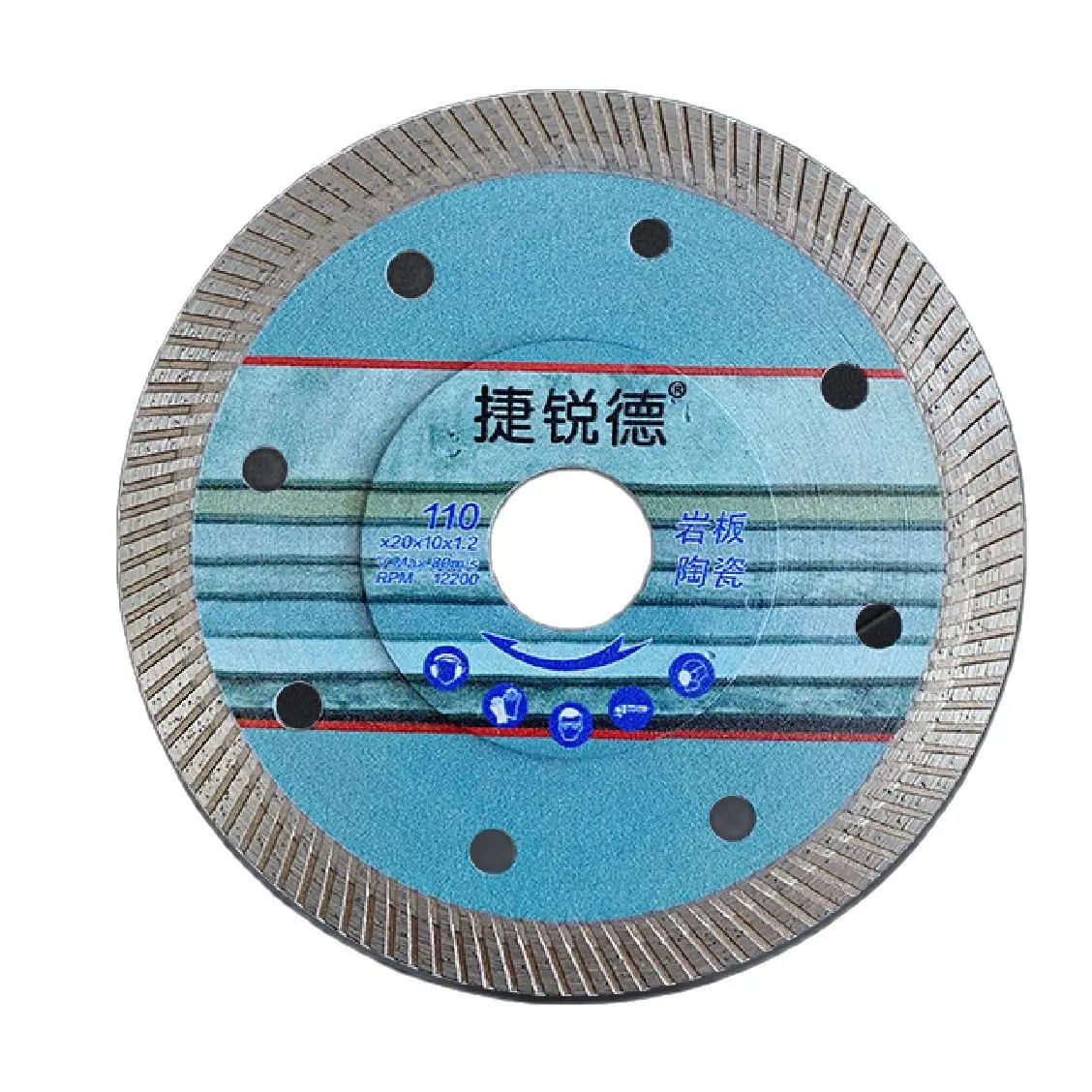 Imagem -03 - Turbo Diamond Saw Blade Granito e Mármore Cutting Disc Porcellanato Tile Ceramic Blades Angle Grinder Tamanhos